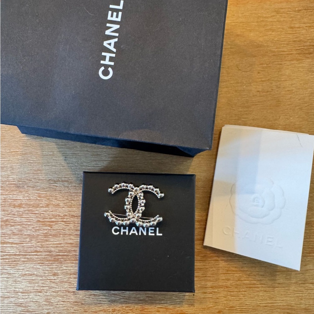 CHANEL Silver Hair Clip